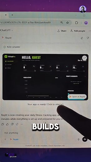 Build apps inside ChatGPT using Replit without coding and turn simple ideas into working applications instantly. In this video, you’ll see how app development works directly inside ChatGPT using natural language. Just describe what you want, and a full app with live preview is generated in seconds. This workflow shows how to create apps with AI, test them instantly, and improve features without switching tabs or writing complex code. It’s perfect for beginners, creators, and anyone curious about