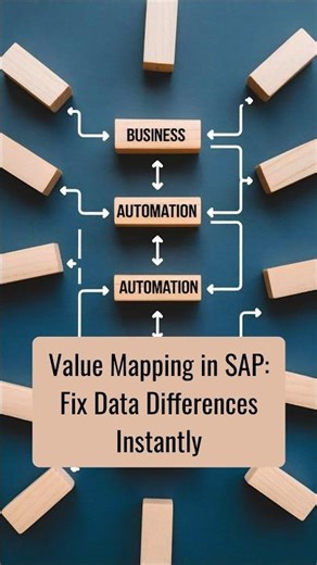 Value Mapping in SAP: Fix Data Differences Instantly | ZaranTech #shorts