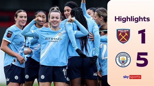 West Ham 1-5 Man City | Women's League Cup highlights