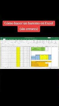 Cómo hacer un BAREMO en Excel SIN ERRORES (Paso a Paso Fácil y Rápido)#ExcelParaTesis #BaremoEnExcel