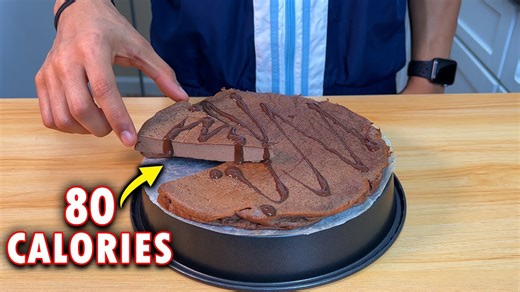 Low-Calorie 4-Ingredient Chocolate Custard Cake