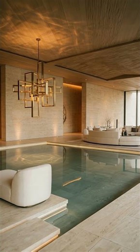 This luxury pool design is insane 🤯 #luxurypool #pooldesign #homedesign