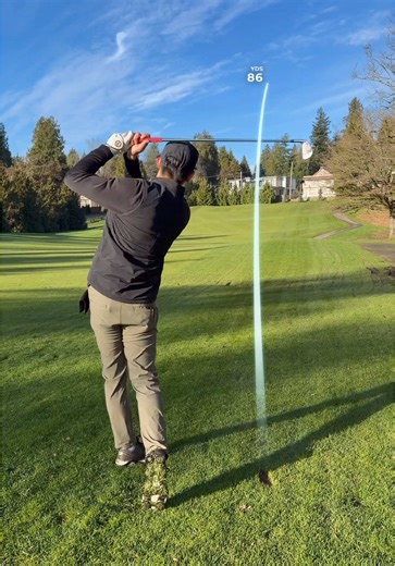 170 yards uphill baby fade #golfswing #golfshot #golferlife #golfaddict #golfersoftiktok