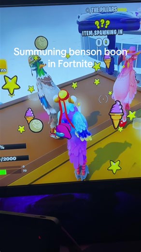 @Benson summoning Benson Boone in Fortnite @mincoon-on-vr🦝🍞👍