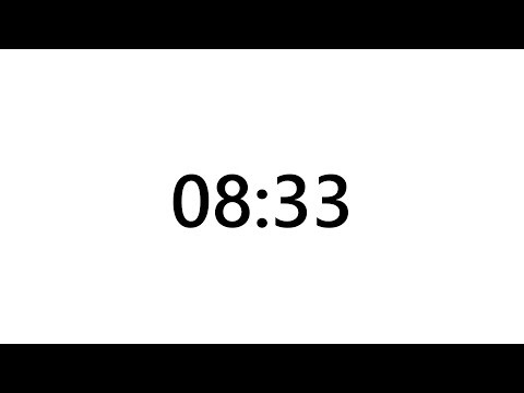 Timer for 8 minutes and 33 seconds
