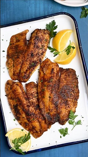 Cajun blackened fish. recipe link in description. #easyfishrecipe