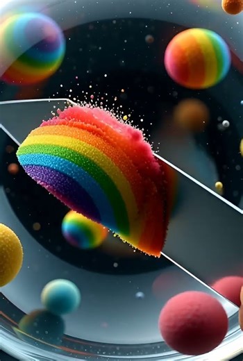 Zero Gravity Floating Sand Cutting ASMR