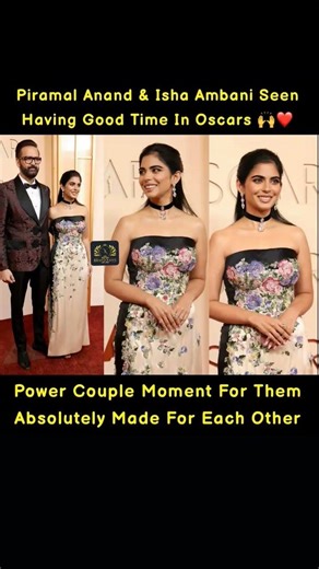 Isha Ambani and Anand Piramal Spotted Enjoying the Oscars Night in Style#viralnews #viralpost