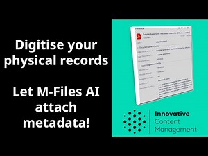 Records management made easy! See how M-Files AI attaches metadata automatically to manage retention