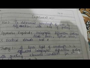 To determine wavelength of laser by diffraction with help of grating