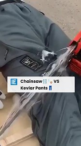 This is why a pair of Kevlar pants can come in handy in a chainsaw accident. | Interesting Engineering