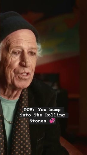 POV: You bump into The Rolling Stones 💞 #ronniewood #podcast