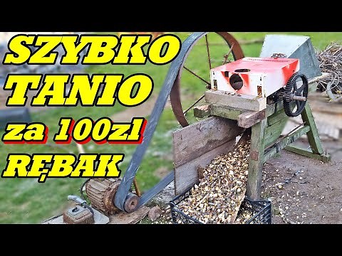 Rozdrabniacz do gałęzi samoróbka własnej roboty rębak