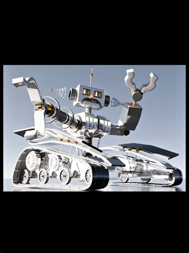 Futuristic 3D Robot Model Using Blender