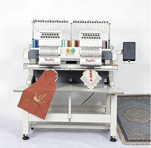 [Hot Item] Multi-Process 2 Head 12 Needle 1200 Spm Embroidery Machine - Cap/Flat/Garment 3-in-1 Simple Operation