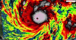 6.6K views · 100 reactions | 7PM EST Update: #HurricaneEta is very close to CAT 5 strength with max winds of 150 mph! The satellite loop below shows cooling cloud tops near the center, resulting in significant strengthening throughout the day. Landfall is expected in northeastern Nicaragua early Tuesday. | RadarOmega | Facebook