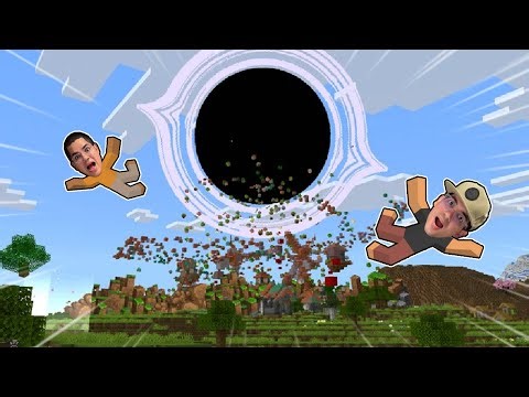 A giant space hole appeared in Minecraft! (Did it absorb everything?)