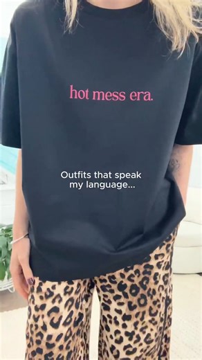 Living in our hot mess era and honestly, we're fine with it 😂 These oversized tees (Hot Mess Here For The Snacks) are just so good - perfect length, boxy but flattering, good quality, and just wide enough sleeves to feel cute and comfy. We're also wearing the Page Pants on repeat loose, comfy, elastic waist, with a cute stripe that makes them feel like you’ve actually tried. And if we're not in those, we're in the Izzy Jeans - straight leg, stretchy in the right way, and super flattering on the