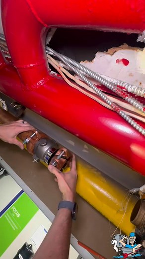 Replacing a faulty 3” victaulic check valve #plumber #fyp | Precision.plumbing