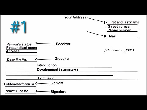 Comment Écrire un Format de Lettre Formelle en Anglais ? // Formal Letter Format in English