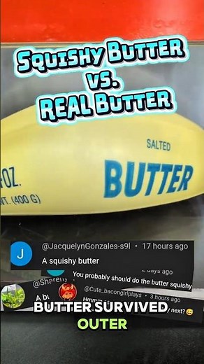 Squishy vs. REAL Butter in SPACE 🚀🧈