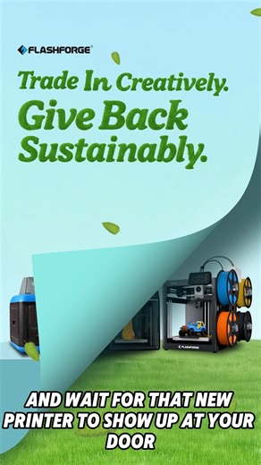 2.2K views · 119 reactions | It’s not trash. It’s trade in. Recycle your 3D printer and grab $100 off before Aug 31.  Link in bio #FlashforgeTradeIn #TradeIn #AD5X #AD5MP | Flashforge | Facebook