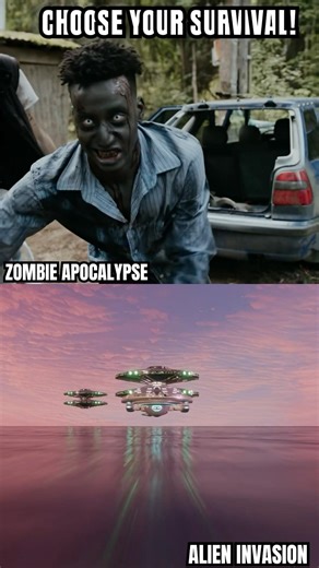 Zombie Apocalypse or Alien Invasion? 🧟‍♂️🛸 #shorts #survival #whatwouldyoudo