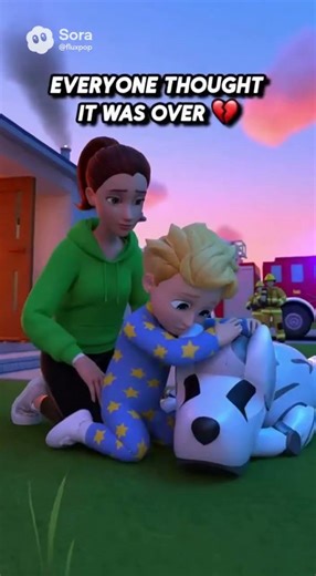 Robot dog ran into burning house to save family #animated #robotdog #roboticdog #robtherobot