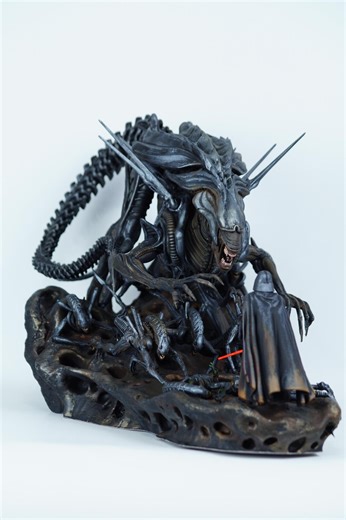 Alien Vs Darth Vader Diorama - 14k Resin 3d Print Figure Statue - Etsy UK