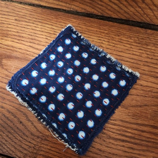 Sashiko Hand Stitched Boro Patch, Slow Stitching, Textile Art Embroidery, Japanese & Assorted Fabrics, Visible Mending, Boho, Kantha #FP030 - Etsy