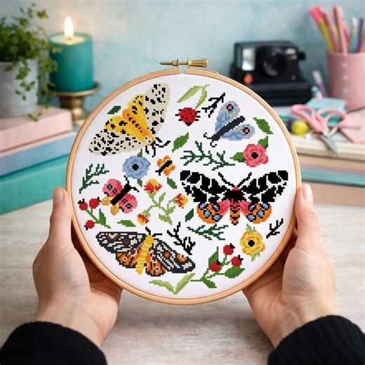 Butterfly Cross Stitch Pattern Digital Format - PDF - Etsy