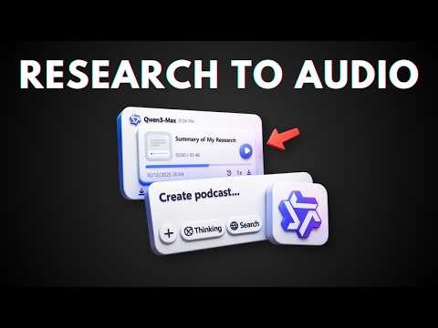 How to Create MULTI-SPEAKER Podcast with Qwen AI Deep Research