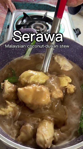 Delicious Durian Serawa Recipe | Coconut Milk, Pandan Leaf, Fresh Durian