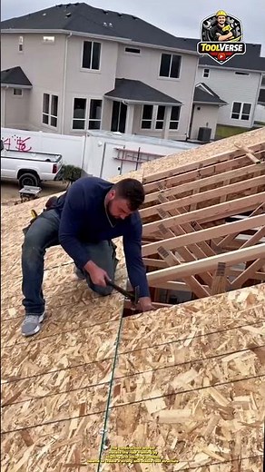House Roof Framing Installation | A Crucial Step in Building Construction #constructionwork