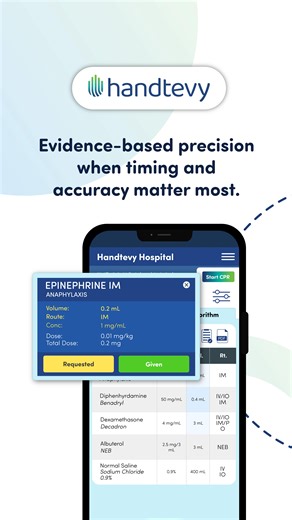 Handtevy on Instagram: "🚨 What if your team never had to calculate another pediatric dose during a critical moment? Handtevy Mobile puts YOUR hospital’s exact formulary and algorithms at your fingertips—instant dosing, zero delays, complete confidence when it matters most. Trusted by over 3,000 hospitals and EMS agencies, Handtevy is transforming how emergency departments approach pediatric resuscitation! 💪 Ready to elevate your pediatric emergency capabilities? Schedule a demo today with the