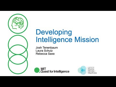 Developing Intelligence Mission: Josh Tenenbaum, Rebecca Saxe, and Laura Schulz