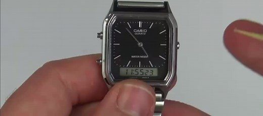 Casio AQ230 Watch Time Adjustment Guide