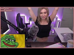 Twitch - Alinity Belly Button Showing Stretches Compilation 4
