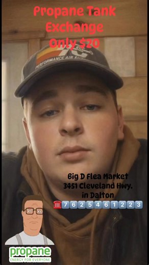 🎯 CJ has Propane Tanks at Big D Flea Market‼️ Full Tank only $65 • Exchange only $20 ☎️7️⃣6️⃣2️⃣5️⃣4️⃣6️⃣1️⃣2️⃣2️⃣3️⃣ | Phillip Heffner Quarles