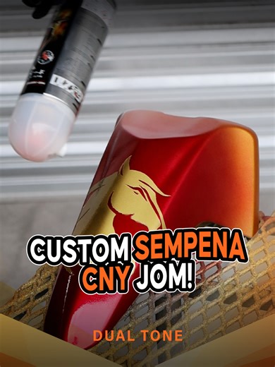 Sempena tahun baru Cina ni, jom bagi motor nampak 'Heng' dan 'Ong' dengan design Kuda Emas ni! Kita main gradient Candy Orange & Red atas tapak Sparkling Silver. Memang padu beb! ✨ 🛠️ Resipi Warna Samurai:✅ 2K04 Epoxy Surfacer ✅ 39/1701 Sparkling Silver ✅ H618 Candy Orange ✅ C011/Y112 Candy Red ✅ 40/1123 Sparkling Gold (Design Kuda) ✅ 2K01 Top Coat Clear (Wajib guna untuk kilat!) #samuraipaint