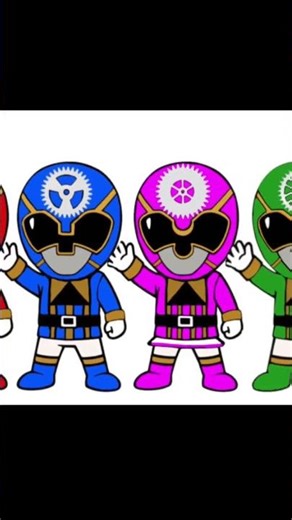 ガン・グタール、オリジナル戦隊#ガングタール#イラスト #特撮 #スーパー戦隊#オリジナル#powerrangers#shorts