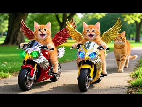 Mama Cat Trims Fur on the Farm and Makes Tiger Hat For Kittens At Home🐾🎩🐯