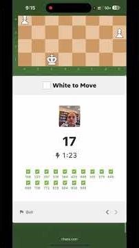 3 - minute puzzle rush, short video 9 #chess