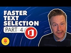 Microsoft Office for Beginners Part 4 - Faster Text Selection in Office