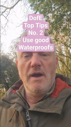 DofE Top Tips No. 2 Bring good Waterproofs, jacket and overtrousers. #dofe #getoutside #schools