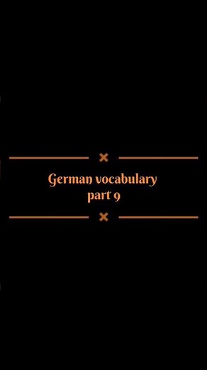 German vocabulary | German Practice | German for beginners | Free German Course