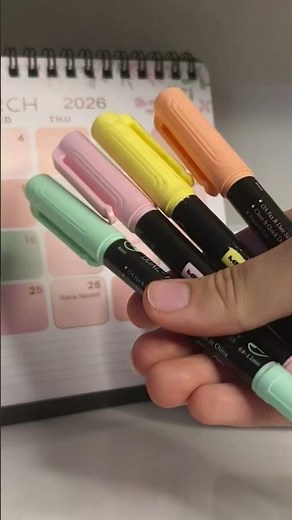 Day 2 🖍️ Highlighters I use + my color-coding system for better notes 📚✨Follow for Day 3.