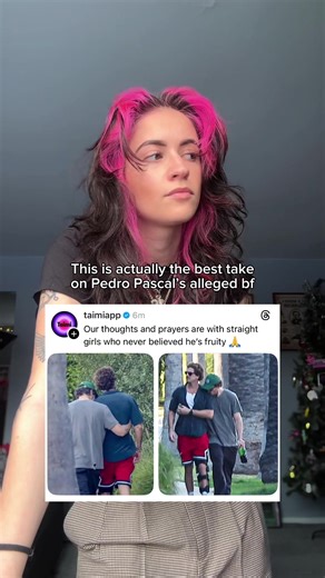 My thoughts and prayers are with straight girls who never believed Pedro Pascal is fruity 🙏 #pedropascal #lgbt