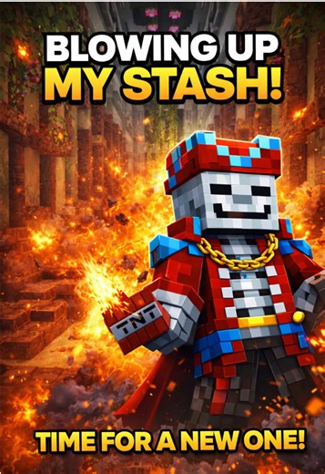 POV It’s time for a new stash!😈 What do you think I should of done with it? #minecraft #donutsmp #minecraftmemes #minecraftbuilding #fyp