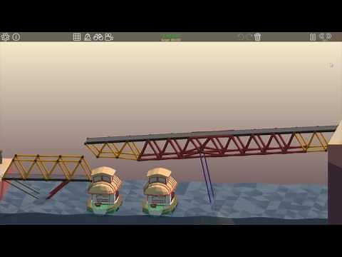 Poly Bridge 3 Solutions [Sloped Drawbridge 2-9]